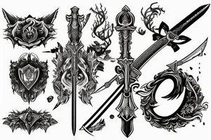 sword with details tattoo idea
