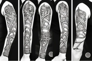 sword with details tattoo idea
