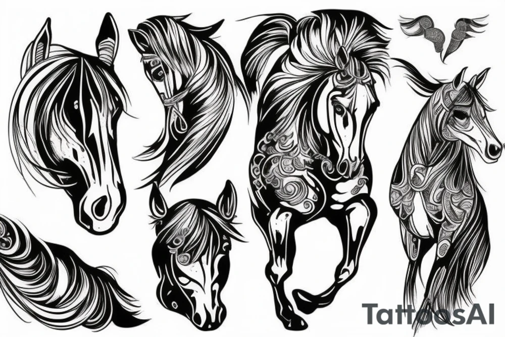 horse tattoo idea