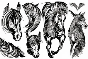 horse tattoo idea