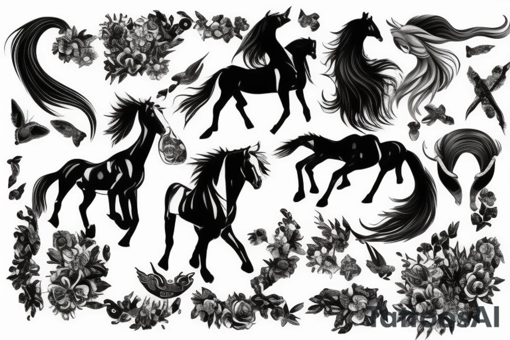 horse tattoo idea