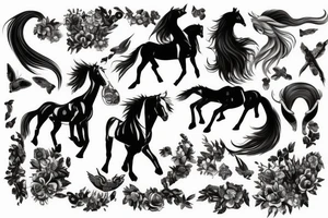 horse tattoo idea