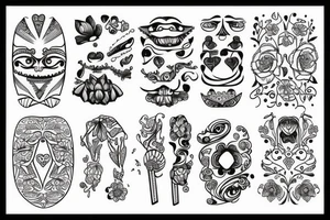 traditional swedish kurbits tattoo idea