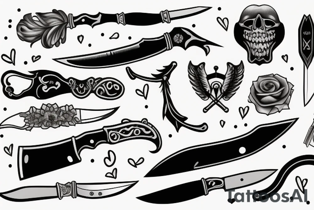 knife tattoo idea