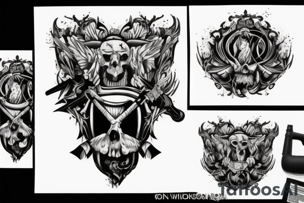 Anwil with hammer tattoo idea