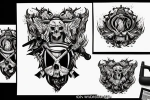 Anwil with hammer tattoo idea