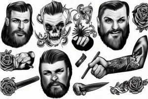 Anwil with hammer tattoo idea
