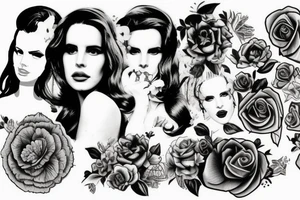 lana del rey tattoo idea