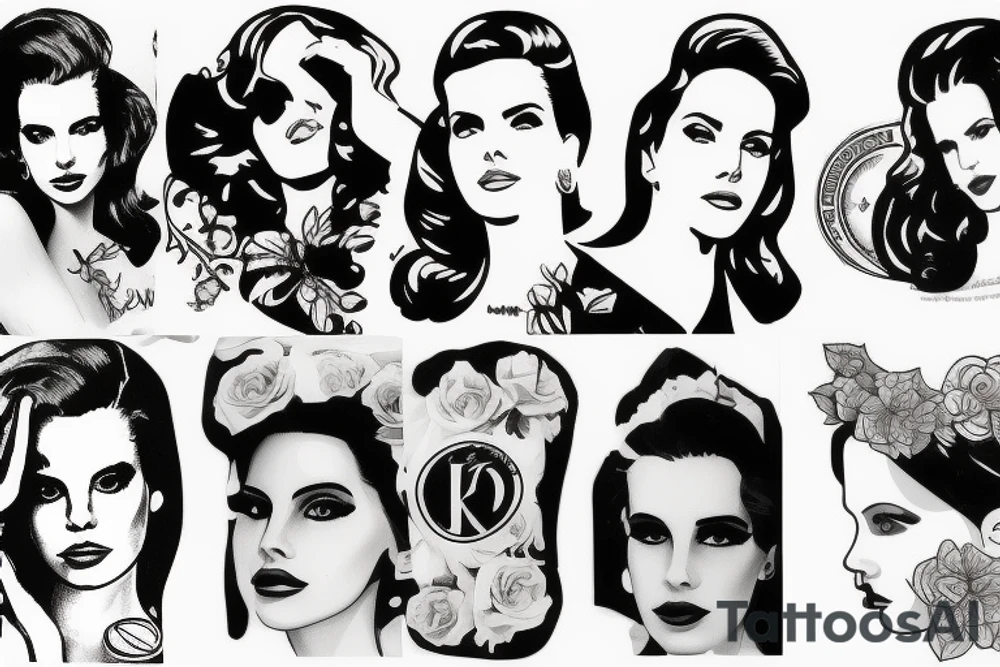 lana del rey tattoo idea
