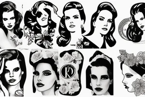 lana del rey tattoo idea