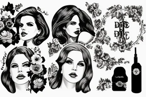 lana del rey - born to die album tattoo idea