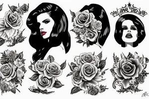 lana del rey - born to die album tattoo idea