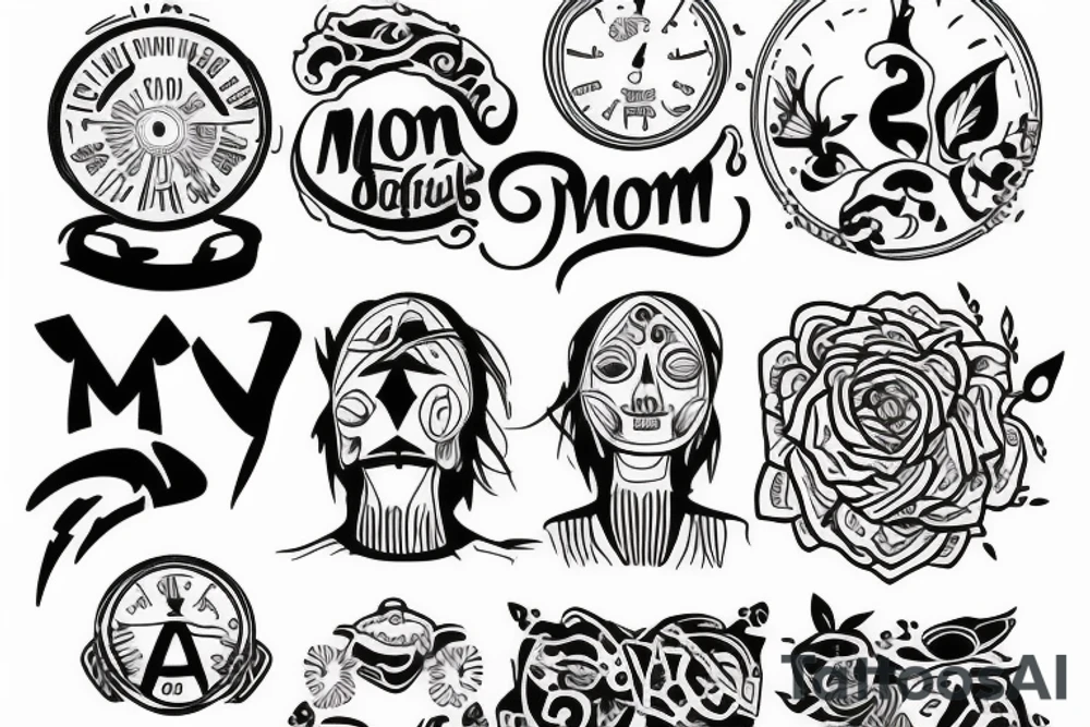 Mom and son tattoo idea