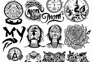 Mom and son tattoo idea