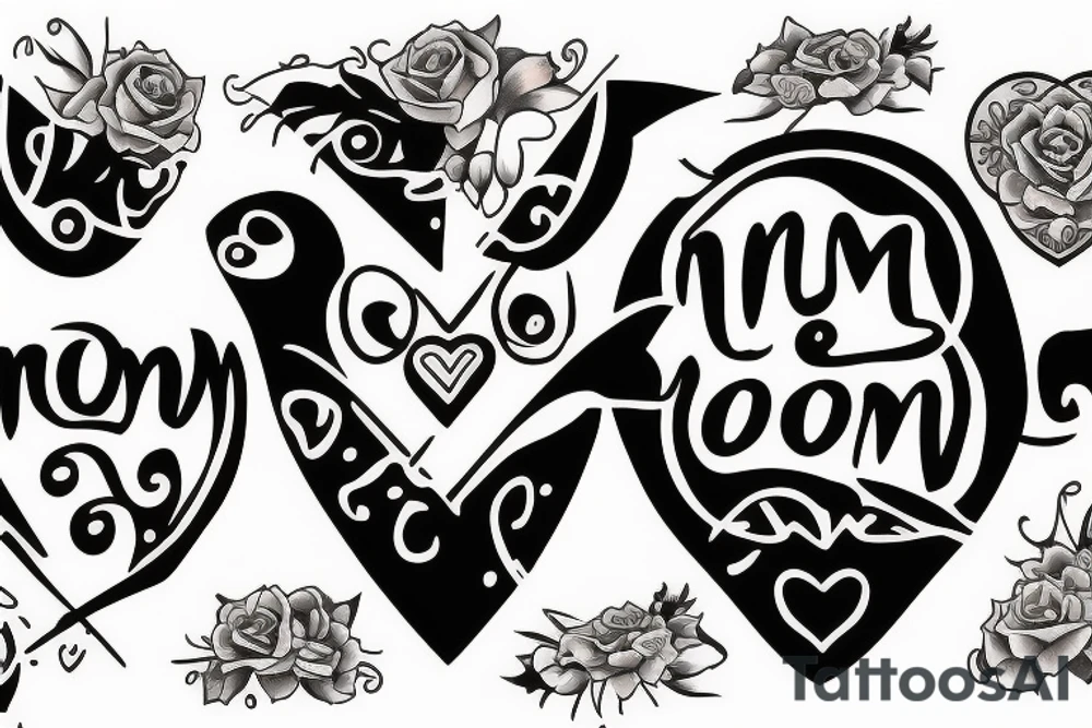 Mom and son tattoo idea