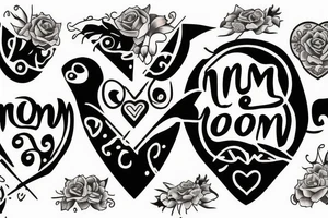 Mom and son tattoo idea