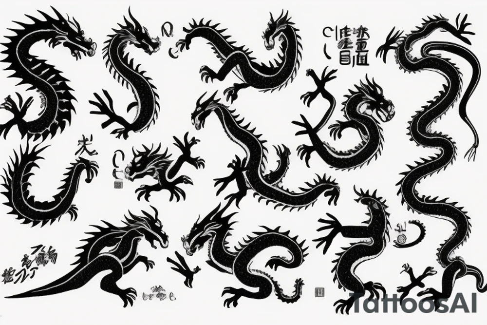 chaineese dragon tattoo idea