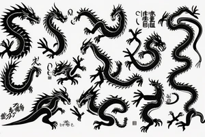 chaineese dragon tattoo idea