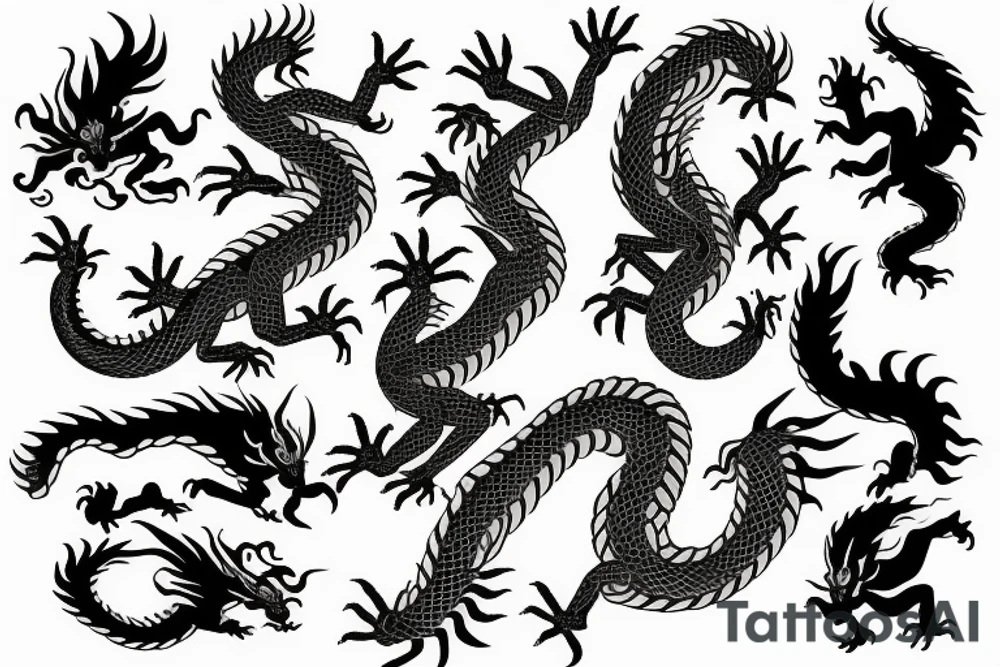 chaineese dragon tattoo idea
