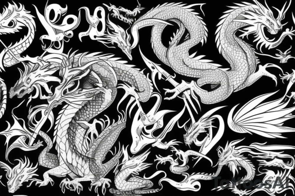 Dragon tattoo idea