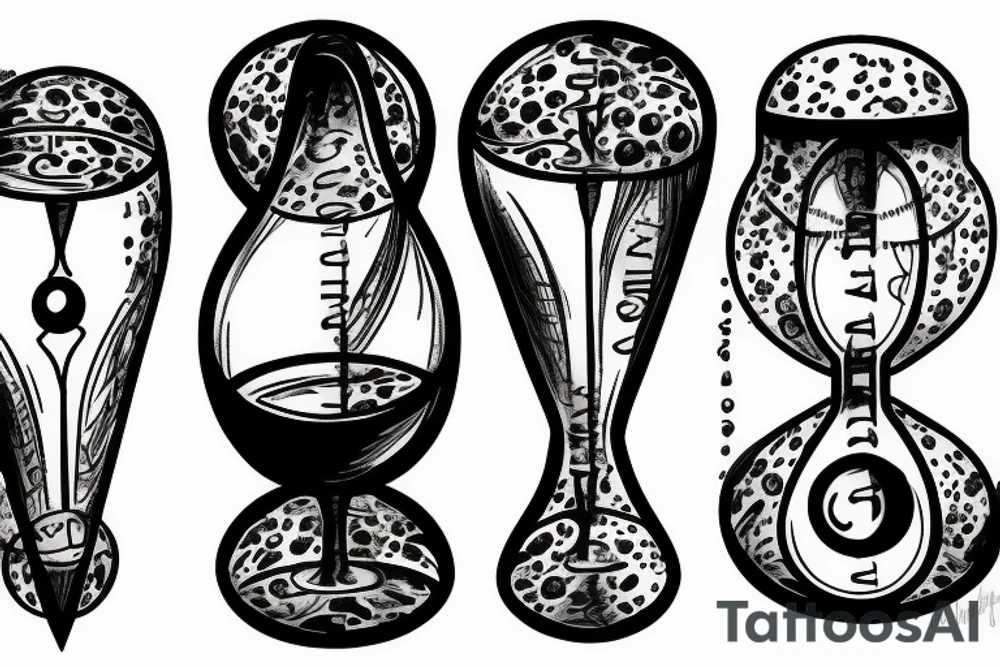 hourglass tattoo idea