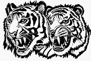 Thailand tiger dutch tattoo idea