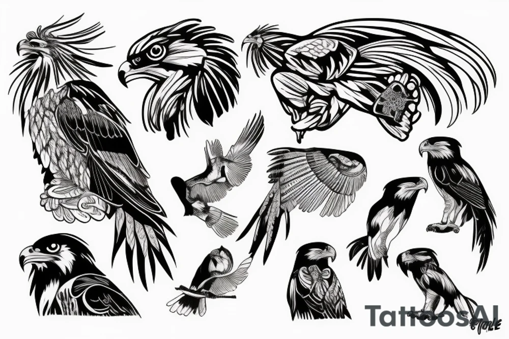 Philippine eagle tattoo idea