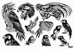 Philippine eagle tattoo idea