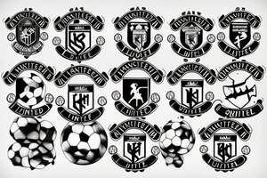 Manchester United fottball club tattoo idea