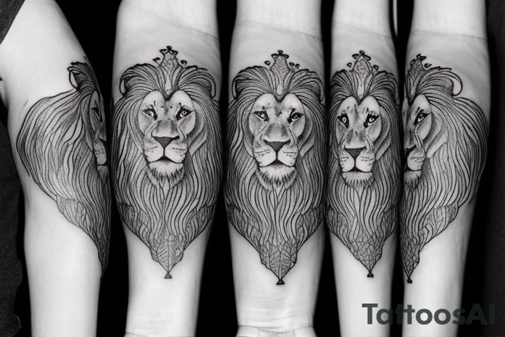 Lion tattoo idea