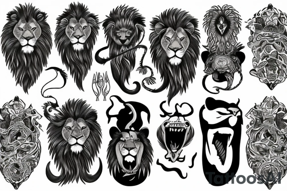 Lion tattoo idea