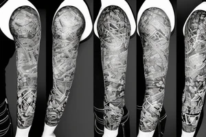 Long sleeve theme tattoo idea