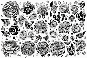 Геометрический лис dotwork tattoo idea