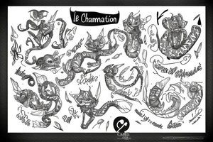 Little chamaleon and meaning of life tattoo idea