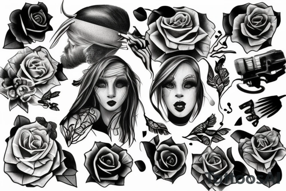 Depressed tattoo idea