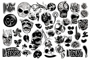 Depressed tattoo idea
