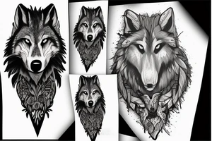 howl wolf tattoo idea