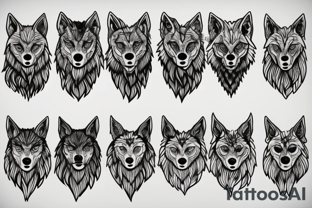 howl wolf tattoo idea