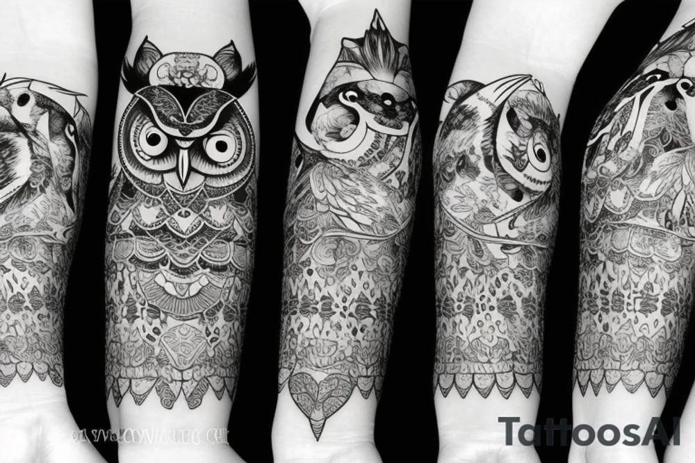 Owl in a sweeter tattoo idea
