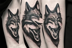howl wolf tattoo idea