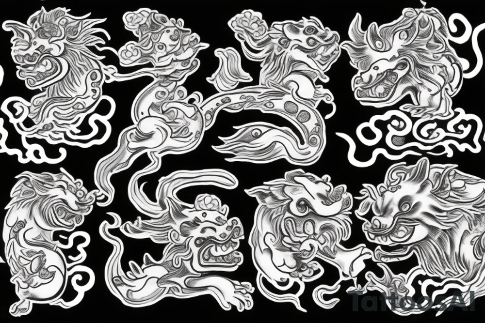 Foo dog tattoo idea