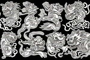 Foo dog tattoo idea