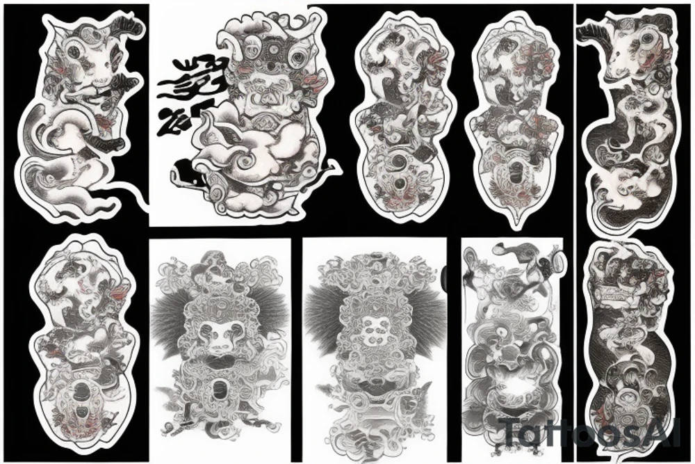 Foo dog tattoo idea