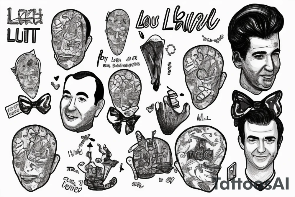 Name "Louis Litt" and a brain tattoo idea