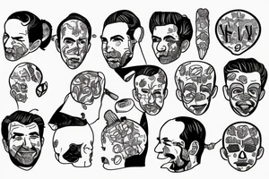 Name "Louis Litt" and a brain tattoo idea