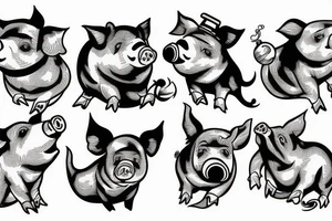 Pig tattoo tattoo idea
