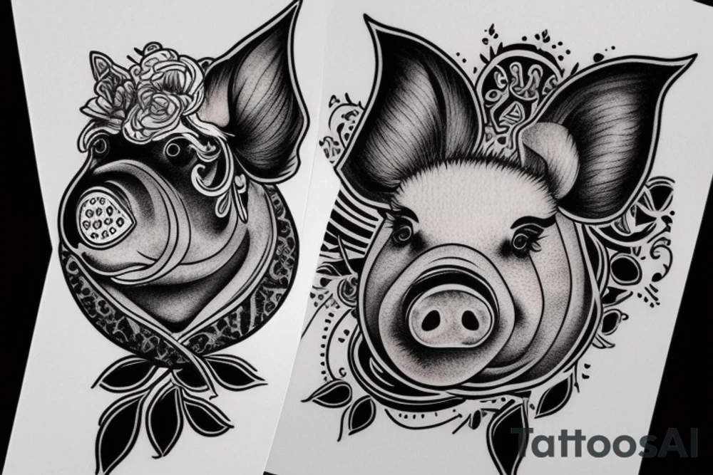 Pig tattoo tattoo idea