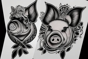 Pig tattoo tattoo idea