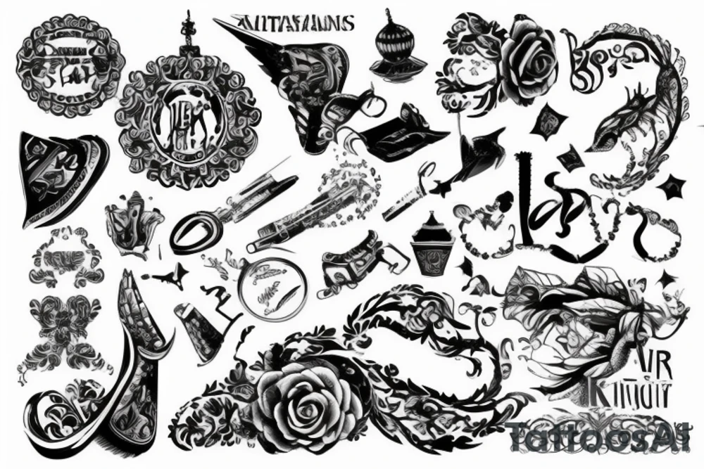 Китайский стиль, замысловатый знак tattoo idea