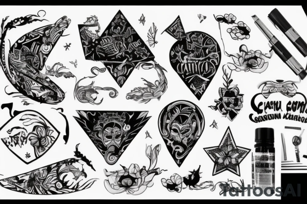 Китайский стиль, замысловатый знак tattoo idea